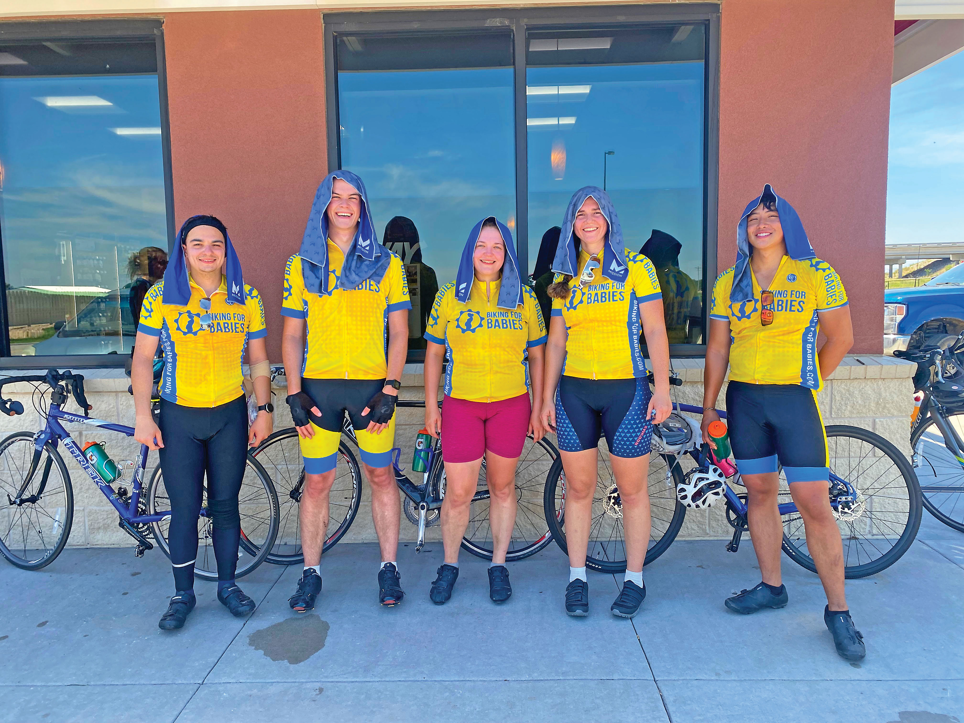 10 16 2022 biking for babies smiling fivesome
