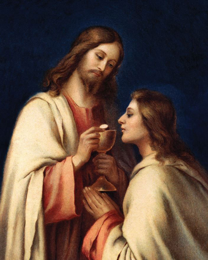 Jesus giving himself