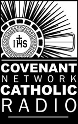 Covenant Network Radio logo 3 2017 bw only