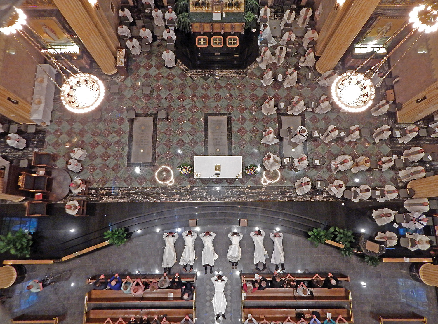 06 28 2020 Ordination aerial view prostrate on floor
